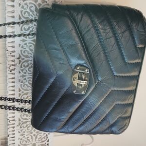 Divina Firenze Black Italian Leather Bag‎ Purse